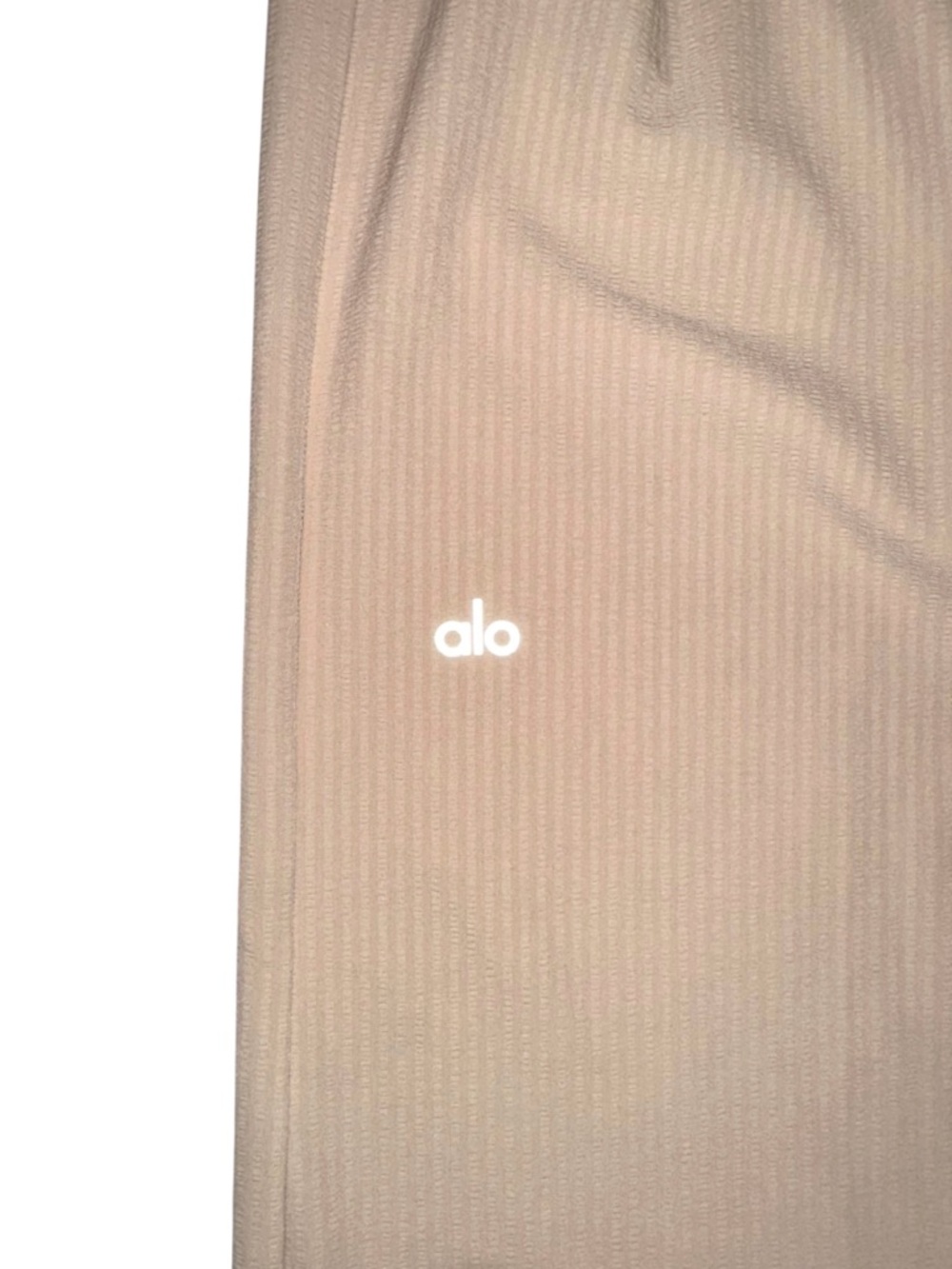ALO Yoga Dreamscape Wide-Leg High-Rise Pants MEDIUM LONG in Macademia - Picture 8 of 8